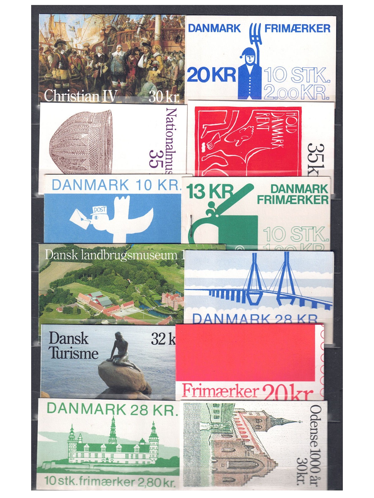 Denmark 1980s/1990s Set of 24 booklets MNH**