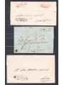 Lot of 6 pre-stamped Sicilian postmarks 1826–1841