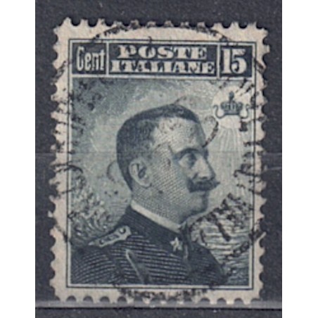 ITALIA REGNO 1906 Michetti 15c grigio nero us