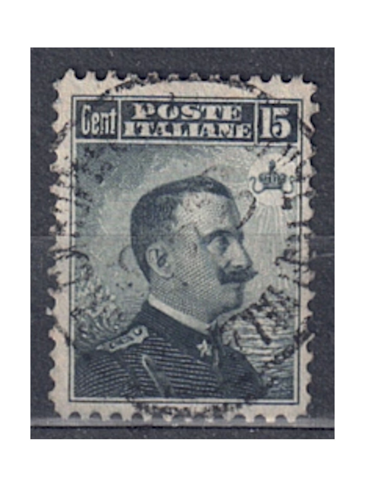ITALY KINGDOM 1906 Michetti 15c grey black us