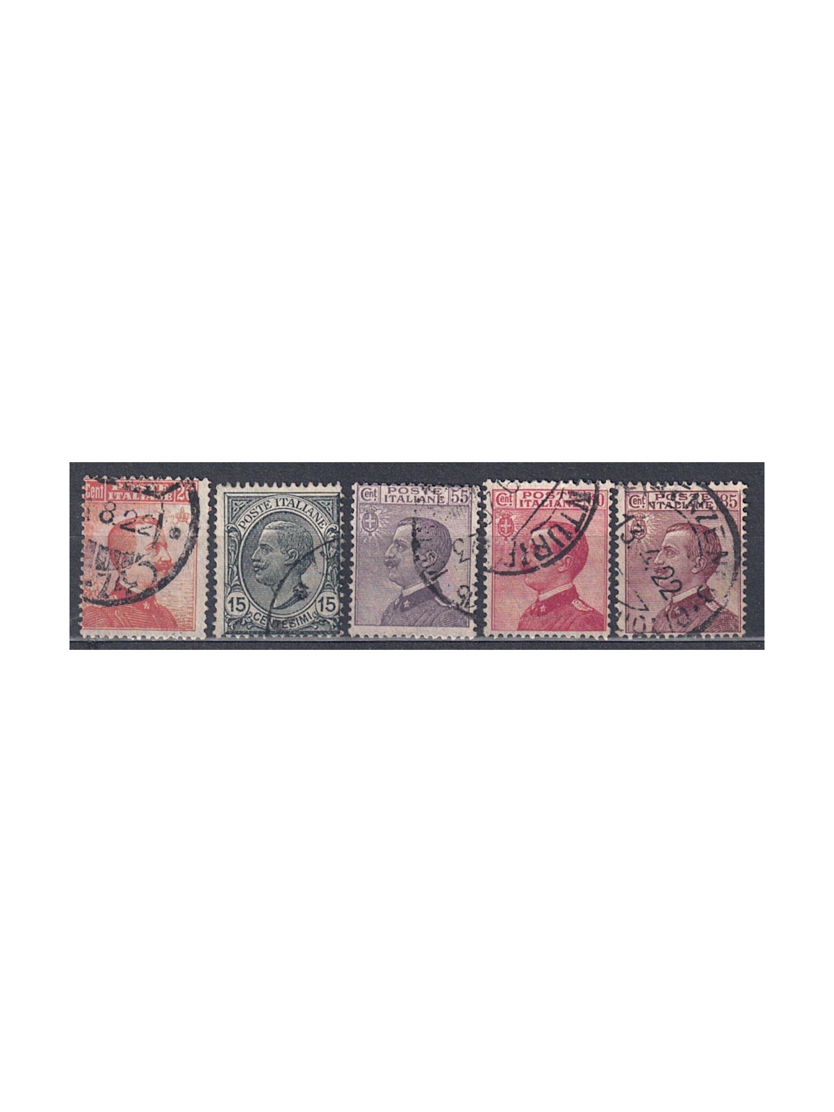 ITALY KINGDOM 1917-20 Michetti 5v us