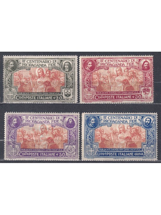 ITALY KINGDOM 1923 Propaganda Fide 4v MH*