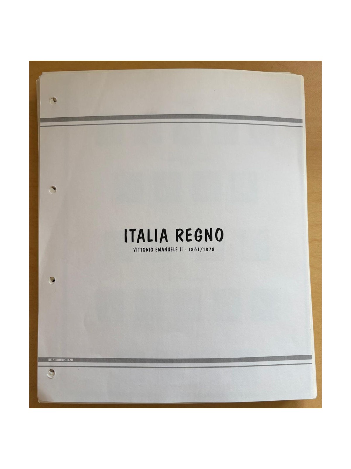 Fogli Mari Regno / RSI con taschine us