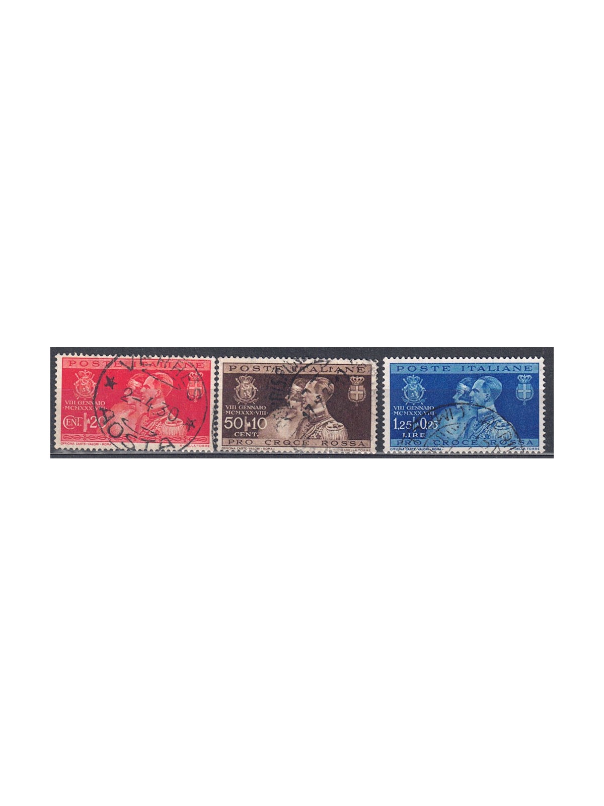 ITALIA REGNO 1930 Nozze del Principe Umberto 3v us