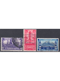 ITALY KINGDOM 1931 Naval Academy 3v us