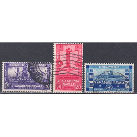 ITALIA REGNO 1931 Accademia navale 3v us