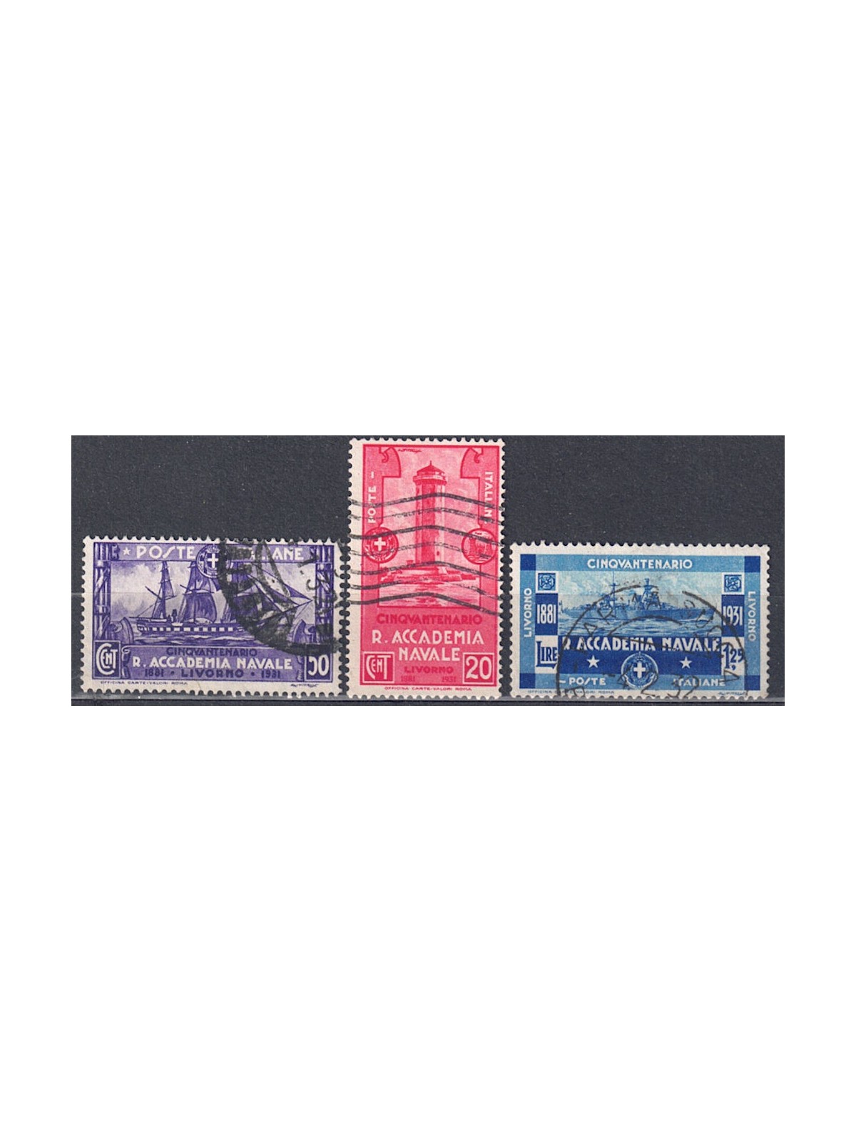 ITALY KINGDOM 1931 Naval Academy 3v us