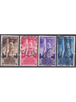 ITALIA REGNO 1933 Giochi universitari 4v us