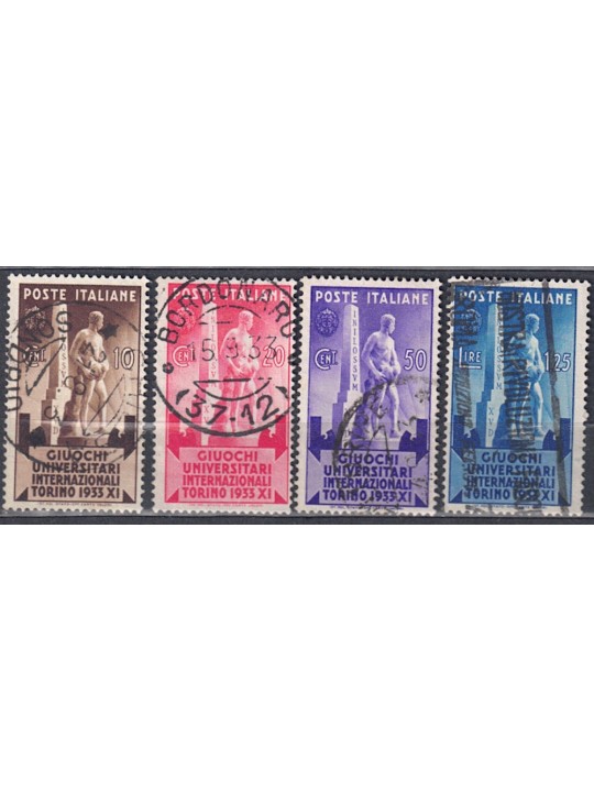 ITALIA REGNO 1933 Giochi universitari 4v us