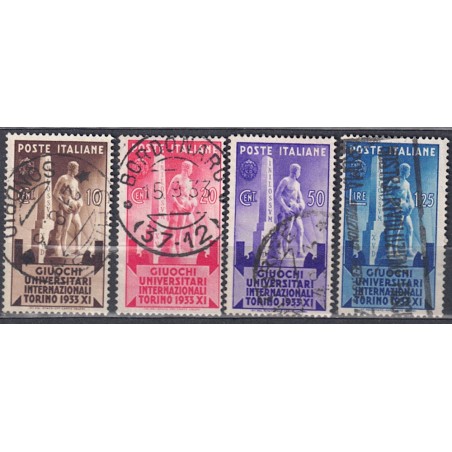 ITALY KINGDOM 1933 University Games 4v us