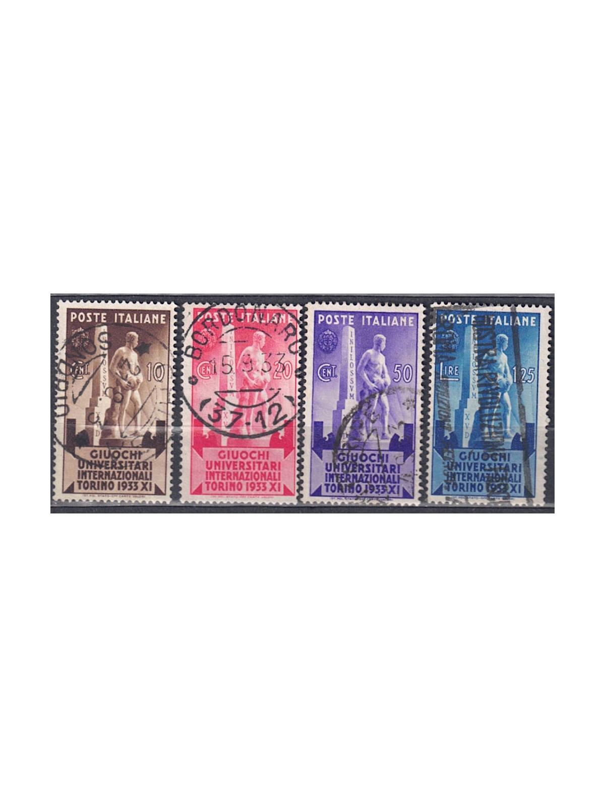 ITALIA REGNO 1933 Giochi universitari 4v us