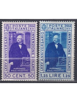 ITALIA REGNO 1934 Invenzione della dinamo 2v MNH**