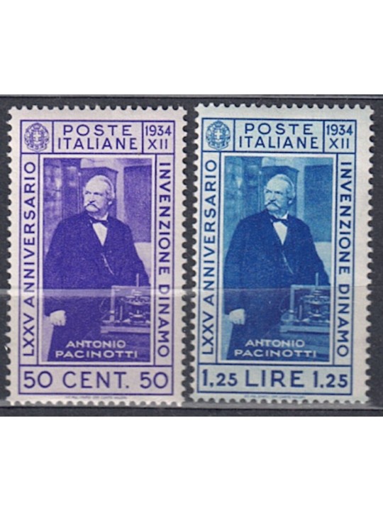 ITALIA REGNO 1934 Invenzione della dinamo 2v MNH**