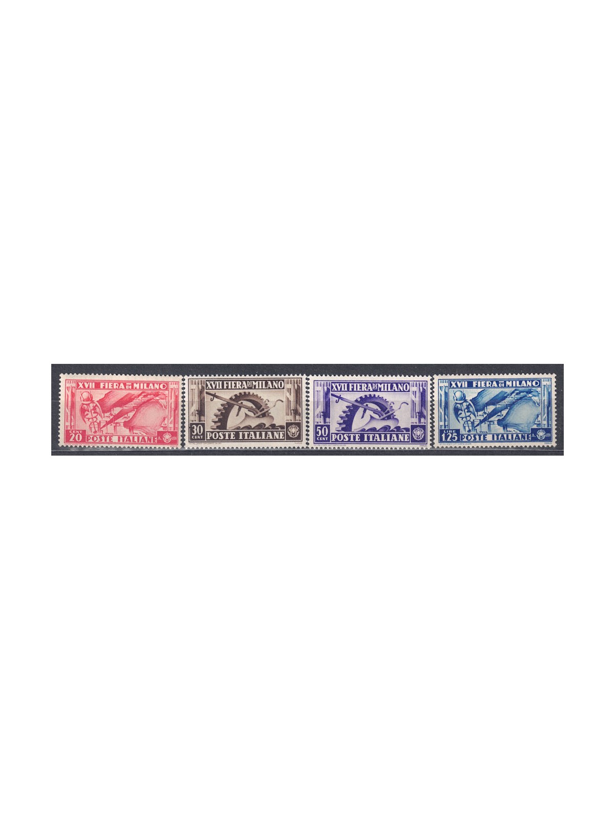 ITALY KINGDOM 1936 Milan Fair 4v MNH**