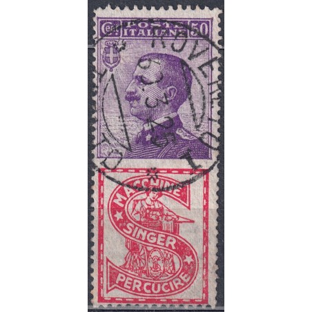 ITALIA REGNO 1924-25 Pubblicitari 50c (Singer) us
