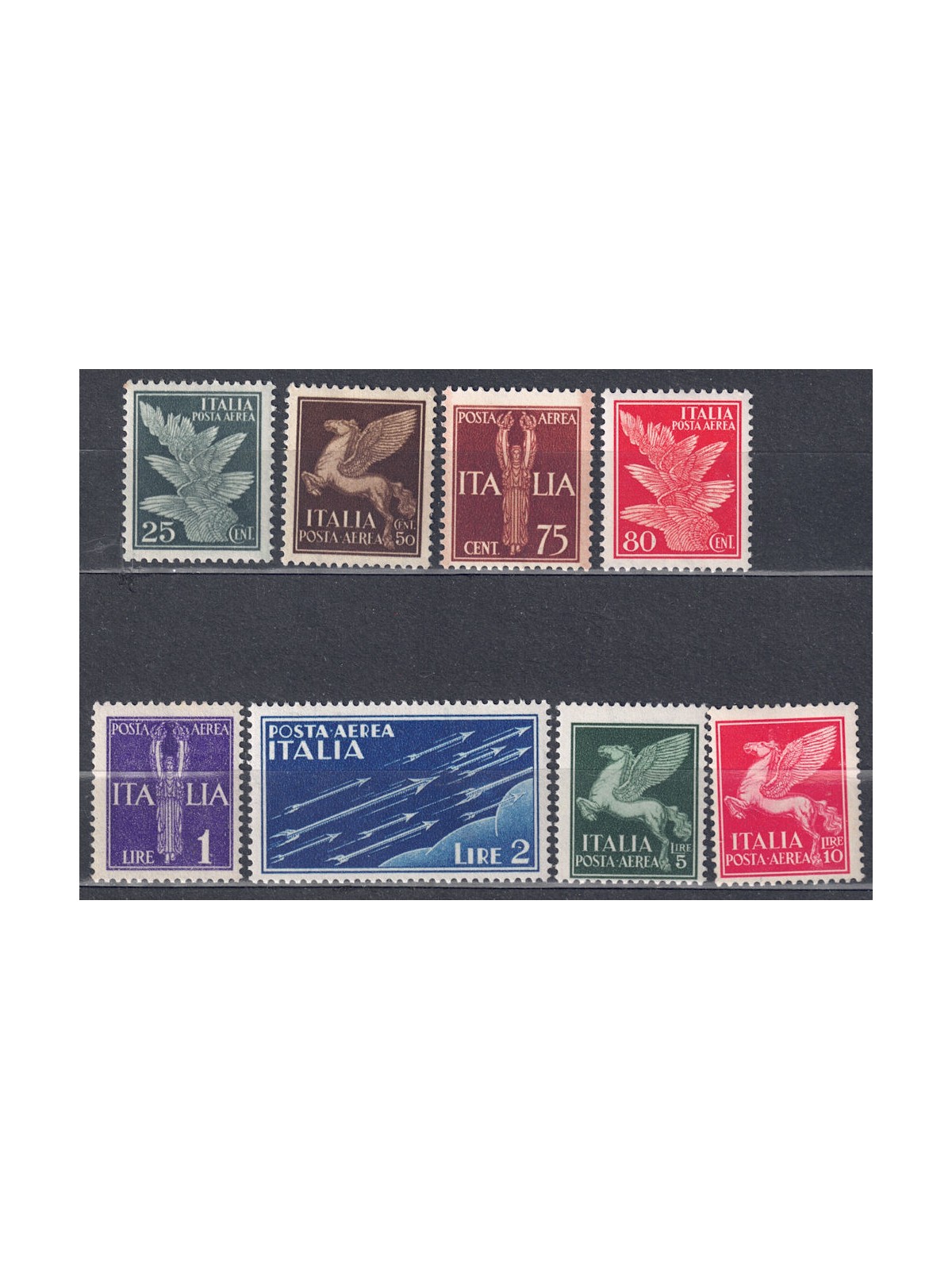 ITALY KINGDOM 1930-32 Airmail, allegorical subjects 8v MNH**