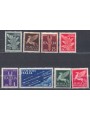 ITALIA REGNO 1930-32 Posta aerea, soggetti allegorici 8v MNH**