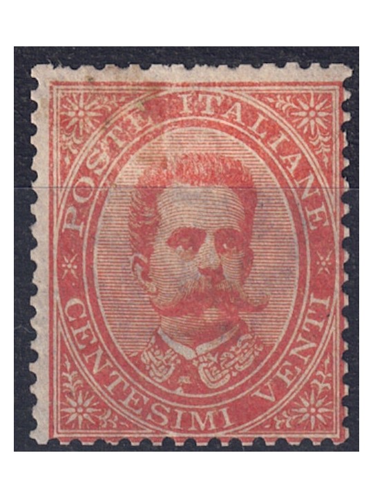 ITALIA REGNO 1879 Umberto I 20c arancio MH*