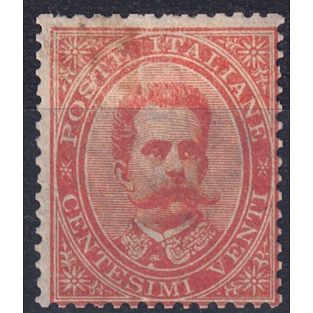 ITALIA REGNO 1879 Umberto I 20c arancio MH*