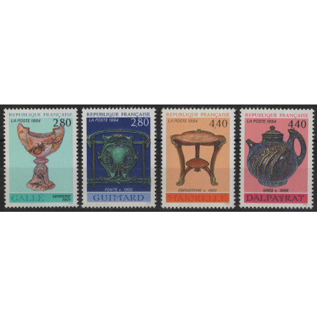 FRANCIA 1994 Arti decorative 4v MNH**