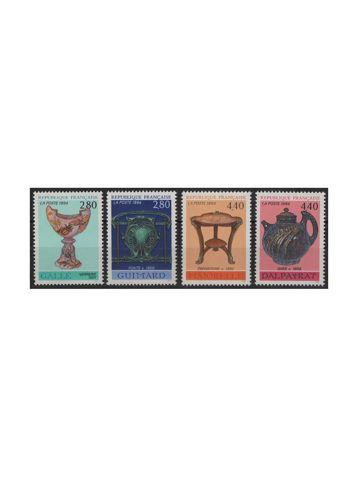 FRANCE 1994 Decorative arts 4v MNH**