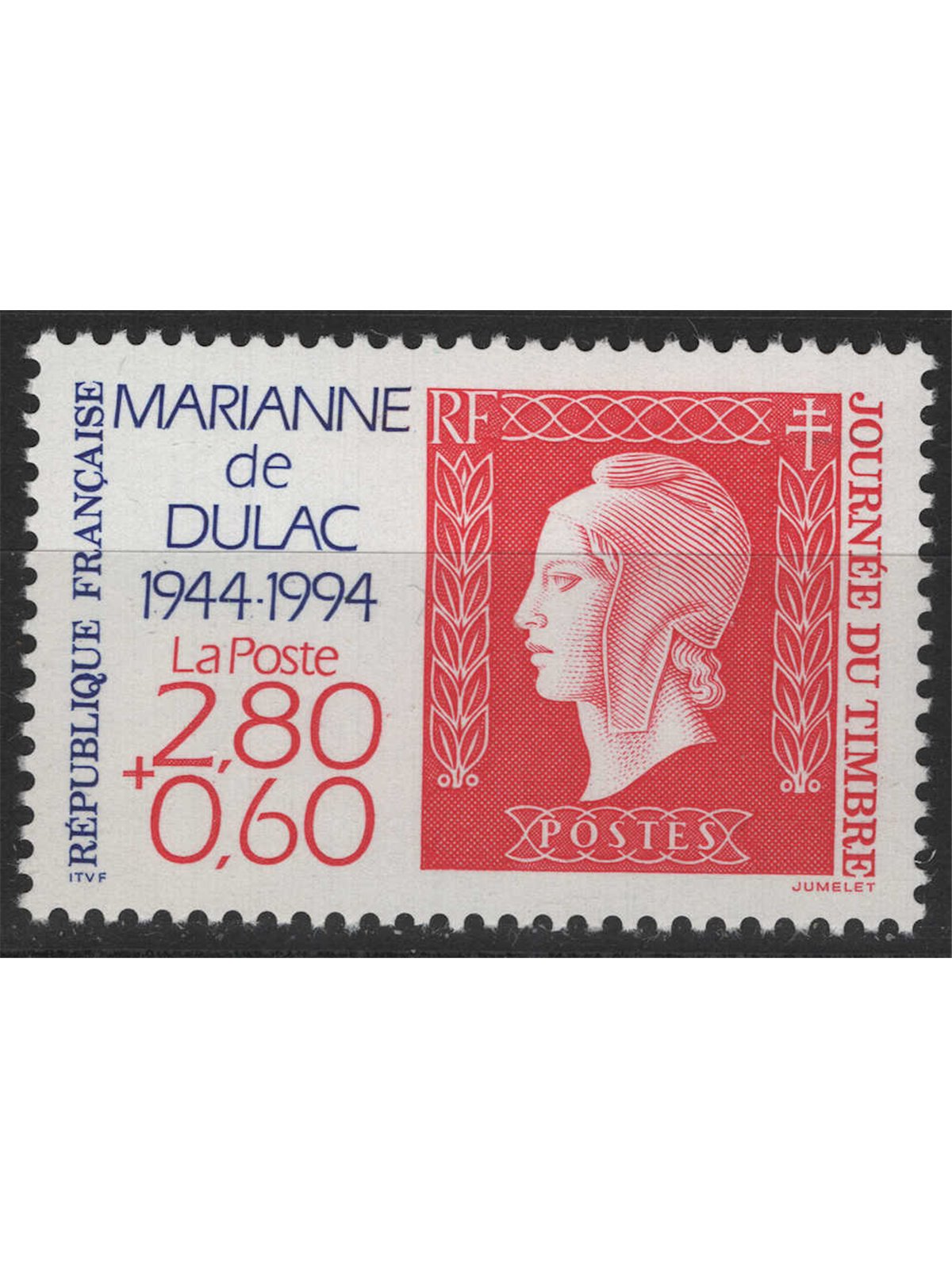 FRANCIA 1994 Anniversario della Marianna di Dulac MNH**