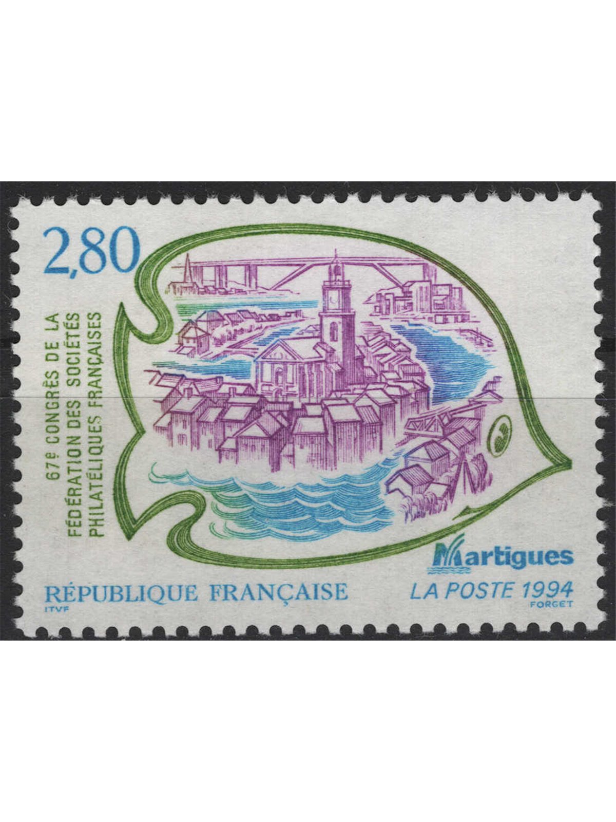 FRANCIA 1994 Società filateliche francesi MNH**