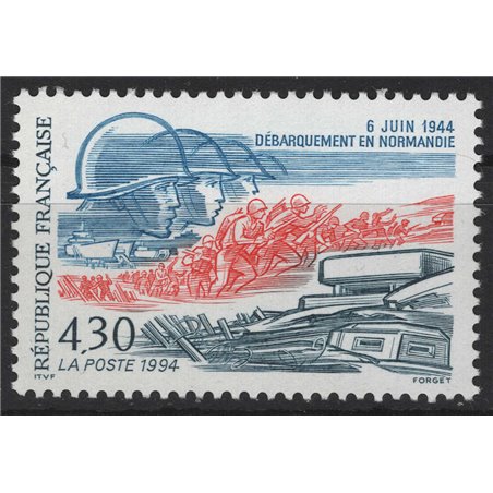 FRANCIA 1994 Sbarco alleato in Normandia MNH**