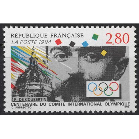 FRANCIA 1994 Comitato Internazionale Olimpico MNH**