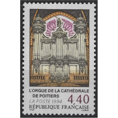FRANCIA 1994 Organo della Cattedrale di Poitiers MNH**