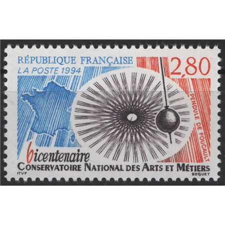FRANCIA 1994 Conservatorio Nazionale delle Arti e Mestieri MNH**