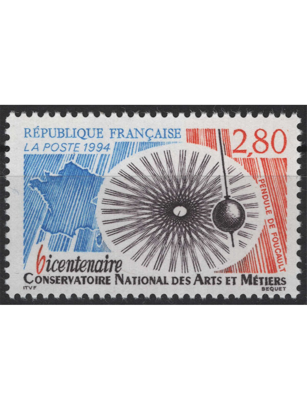 FRANCIA 1994 Conservatorio Nazionale delle Arti e Mestieri MNH**