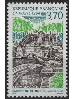 FRANCIA 1994 Serie turistica (Cascata del Parco di Saint-Cloud) MNH**