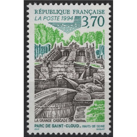 FRANCIA 1994 Serie turistica (Cascata del Parco di Saint-Cloud) MNH**