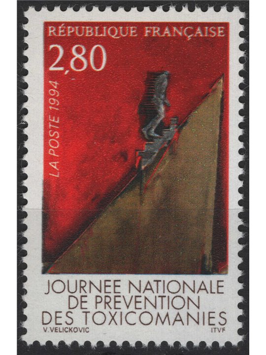 FRANCIA 1994 Giornata per la prevenzione delle tossicomanie MNH**