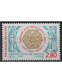 FRANCIA 1994 Grande Loggia Massonica MNH**
