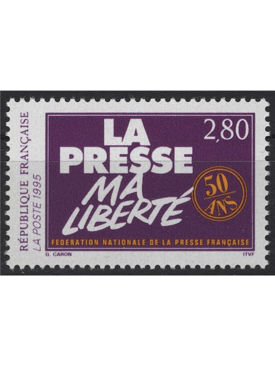 FRANCIA 1994 Federazione nazionale Stampa francese MNH**