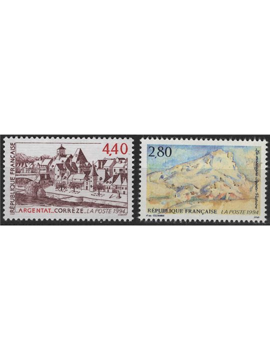 FRANCIA 1994 Serie turistica 2v MNH**