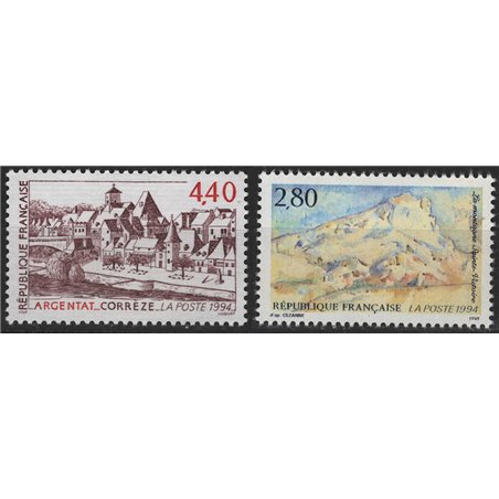 FRANCIA 1994 Serie turistica 2v MNH**