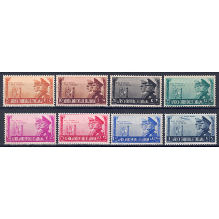 ITALIAN EAST AFRICA 1941 Italian-German brotherhood 7v MNH**