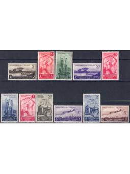 AFRICA ORIENTALE ITALIANA 1940 Triennale d'oltremare + P.A. 11v MNH**