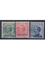ERITREA 1908-09 Serie ordinaria 3v MNH**