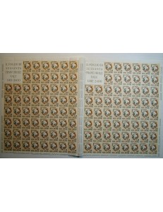 ITALY 1965 Savings Day 1 full double sheet MNH**