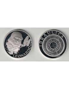 LEONARDO DA VINCI Idraulica, Ruota idraulica, Medaglia d'argento