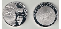 LEONARDO DA VINCI Cartografia, Odometro, Medaglia d'argento