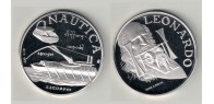 LEONARDO DA VINCI Nautica, Nave a ruote, Medaglia d'argento