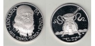 LEONARDO DA VINCI Autoritratto, Medaglia d'argento