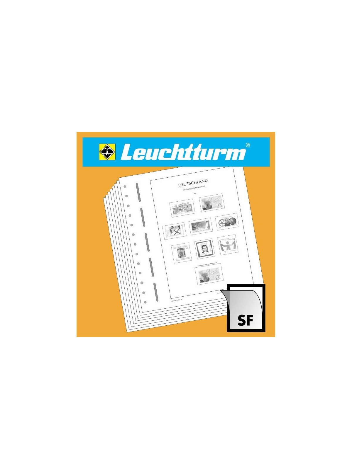 SAN MARINO 1998 Leuchtturm album sheets with double pockets for single us