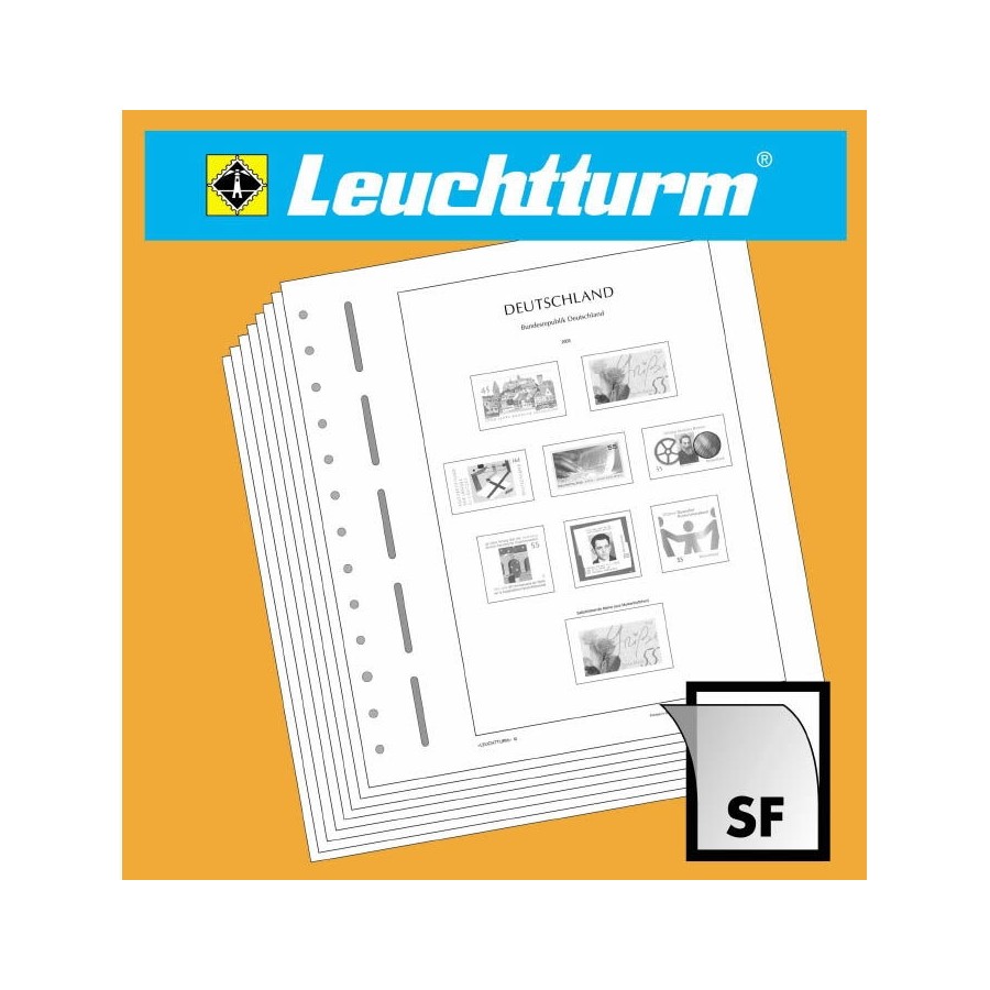 SAN MARINO 2000 Leuchtturm album sheets with double pockets for single us