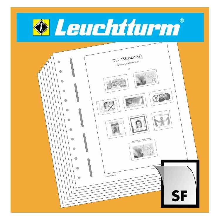 SAN MARINO 2004 Leuchtturm album sheets with double pockets for single us